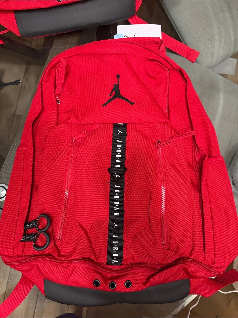 Jordan sport Red Men's Backpack with Black Jumpman Accent